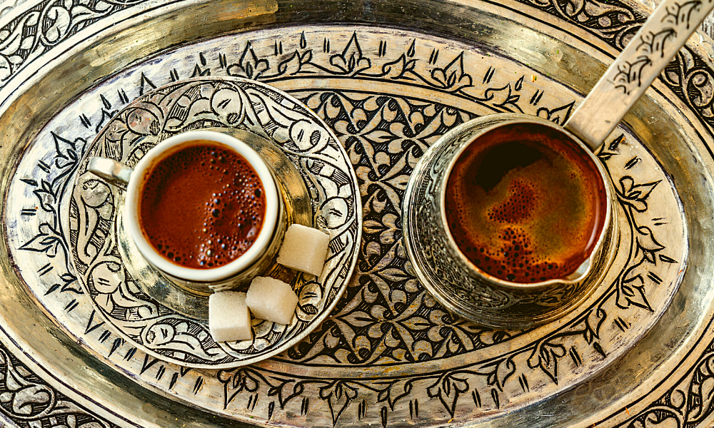how to drink Turkish coffee
