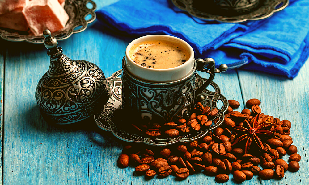 how to drink Turkish coffee