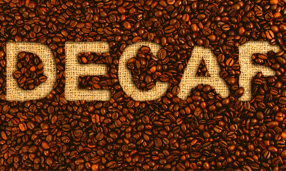 caffeine in coffee decaf